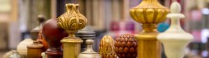 Curtain pole tops